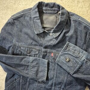 Levis Jacquard By Google Trucker Jacket Mens Large SLIM Denim Smart Tech Coat